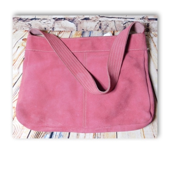 Banana Republic Bags Banana Republic Rose Pink Leather Shoulder Bag